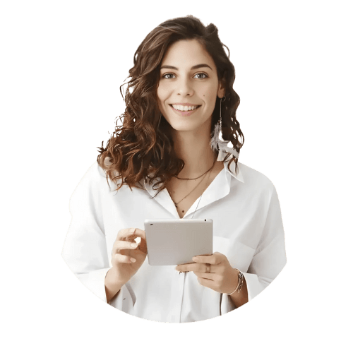 Smiling practitioner placeholder